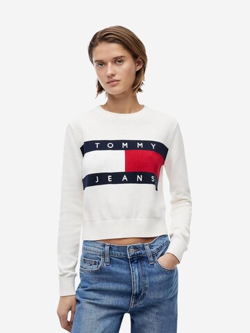 Pullover 'DW0DW22930' di Tommy Jeans in bianco