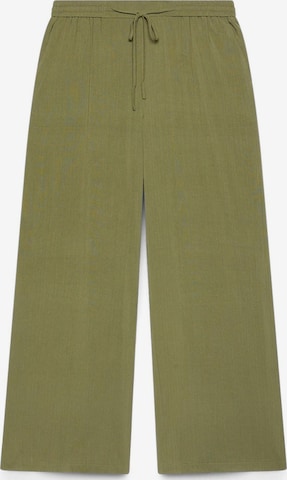Wide leg Pantaloni di Fiorella Rubino in verde: frontale