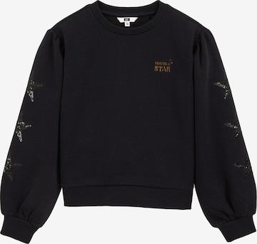 juoda WE Fashion Megztinis be užsegimo: priekis