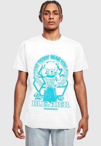 T-Shirt 'Ashnikko - Blender' Merchcode en blanc : devant