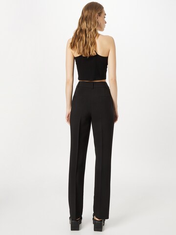 modström Regular Trousers with creases 'Gale' in Black