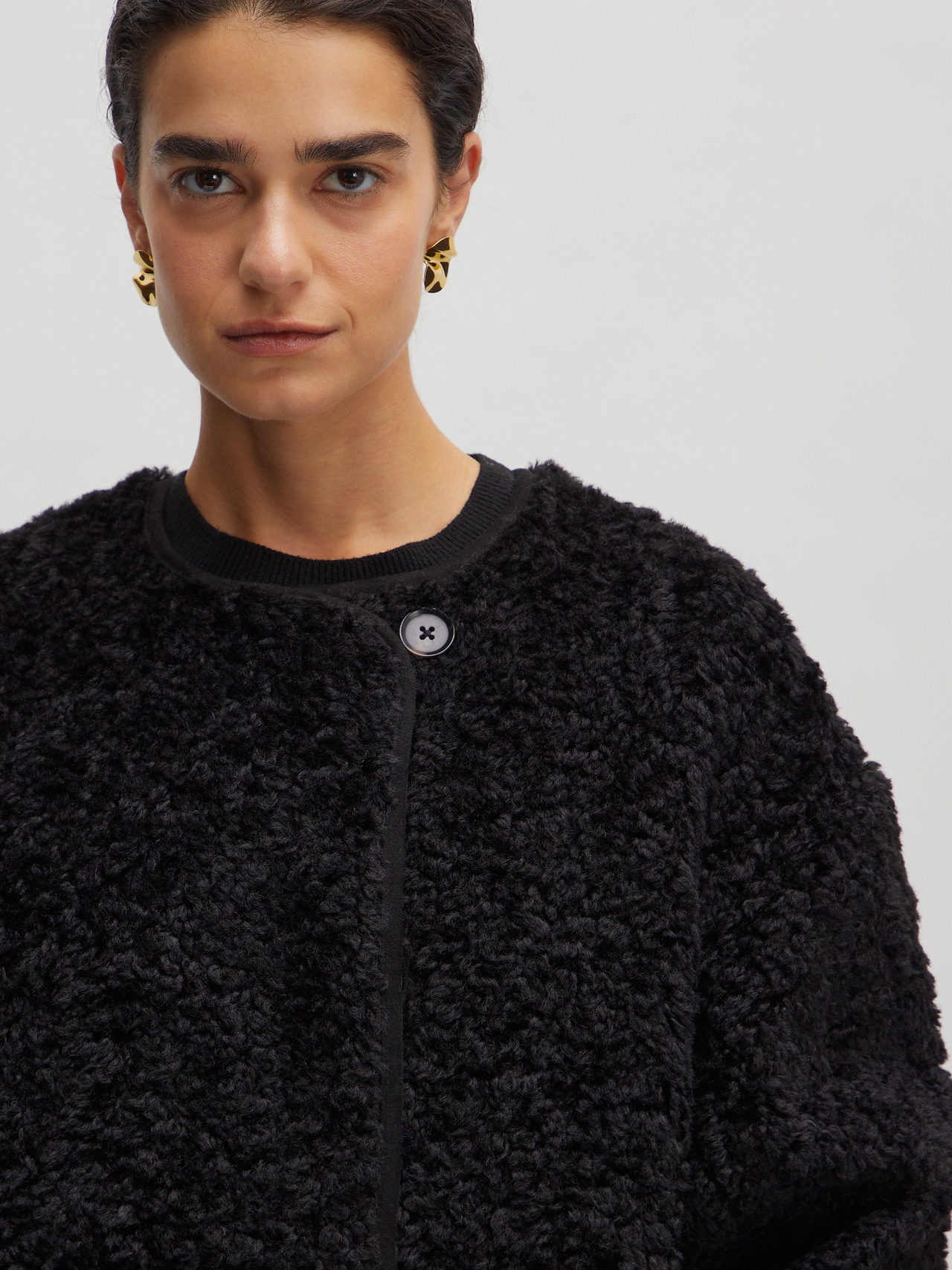 EDITED Producten Tussenmantel 'Brietta' Zwart