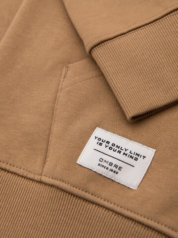 Sweat-shirt Ombre en marron