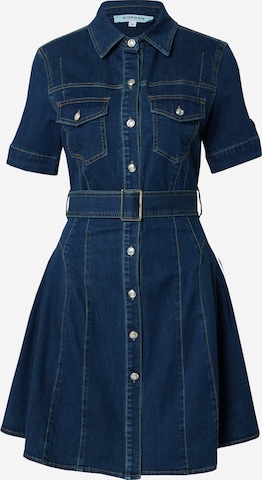 Morgan Shirt dress in Blue: front