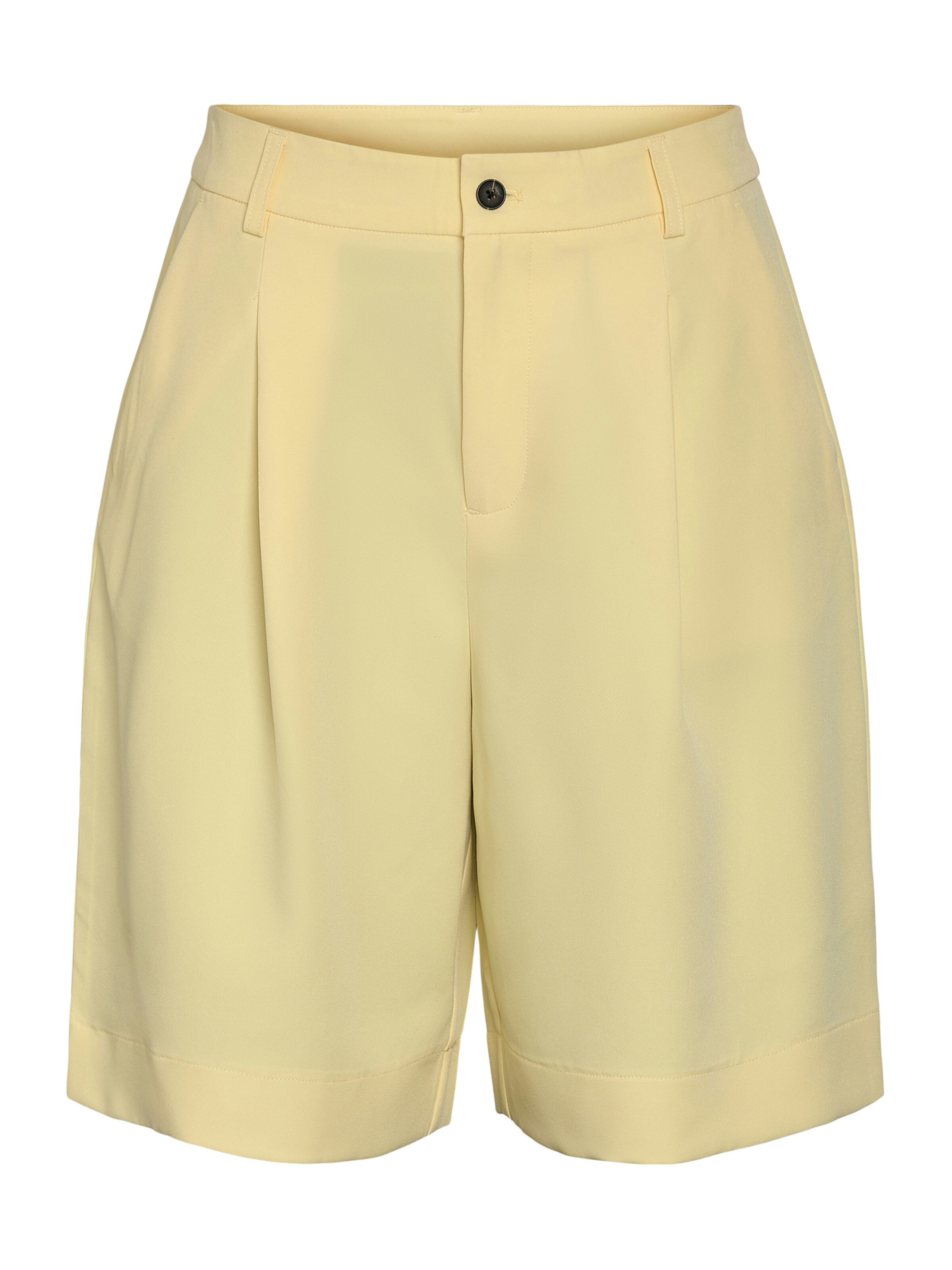 Noisy may Pleat-front trousers 'NMMAILE' in Yellow: front