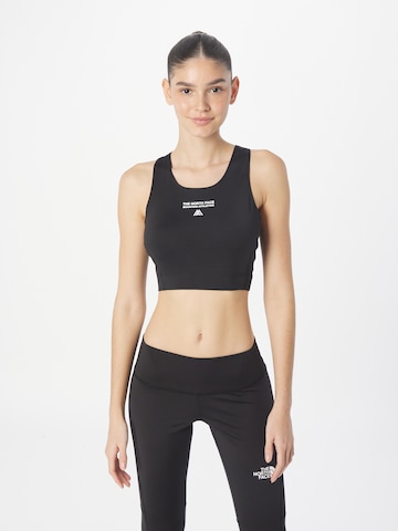 THE NORTH FACE Bustier Športni top | črna barva: sprednja stran