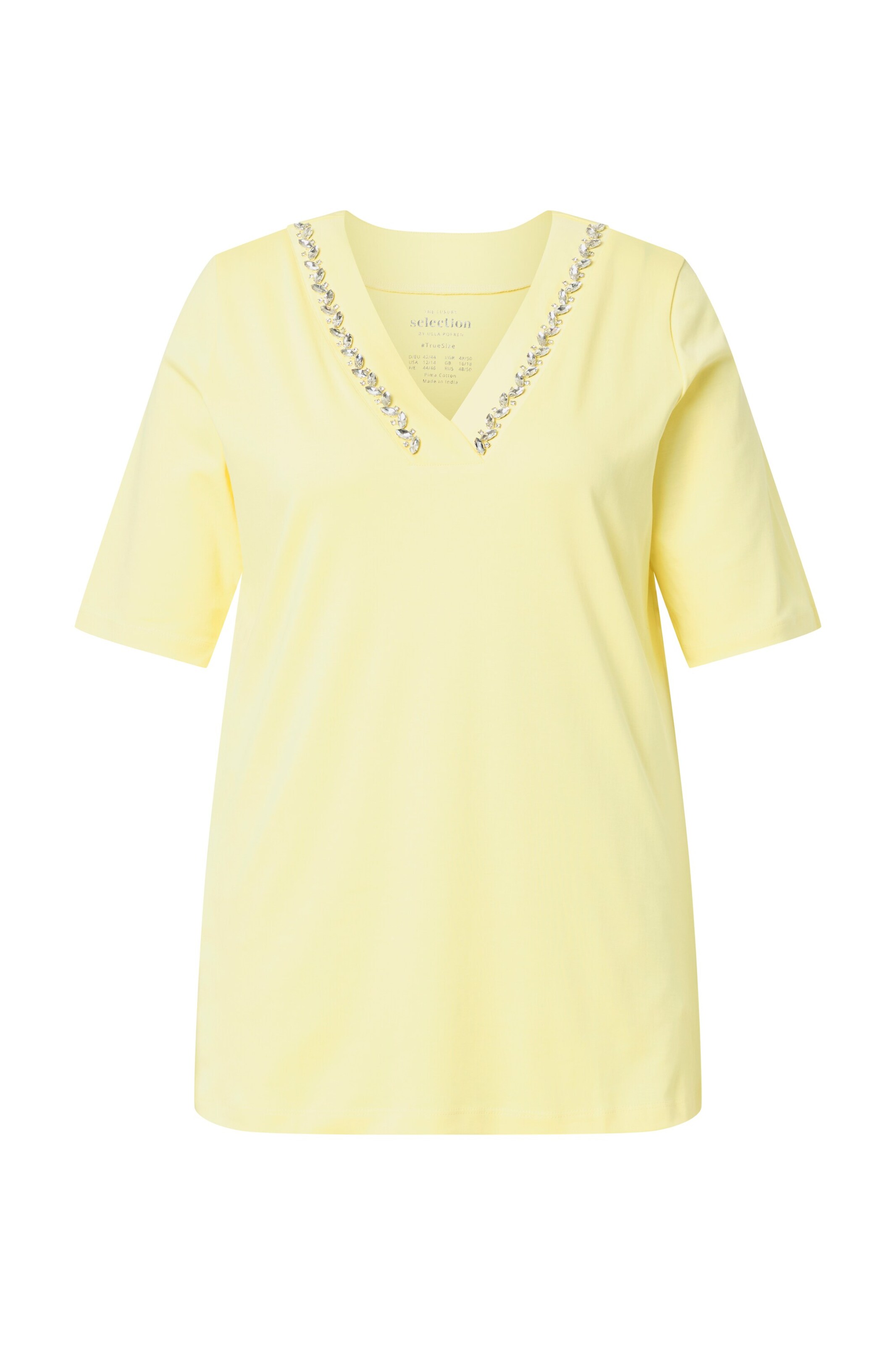 Ulla Popken Shirt in Gelb: Vorderseite