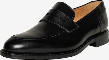 Henry Stevens Classic Flats 'Marshall PL' in Black: front