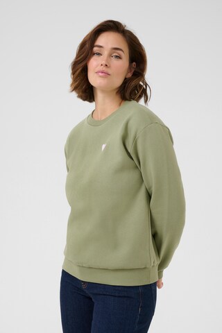 Kaffe Sweatshirt 'Anne' in Grün: Vorderseite