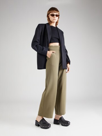 JDY Wide Leg Hose in Grün