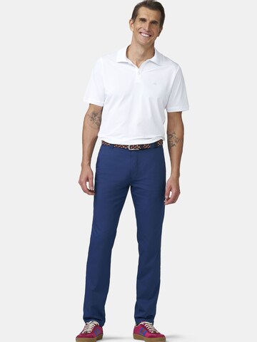MEYER Regular Chino 'Bonn 1-8137' in Blauw: voorkant