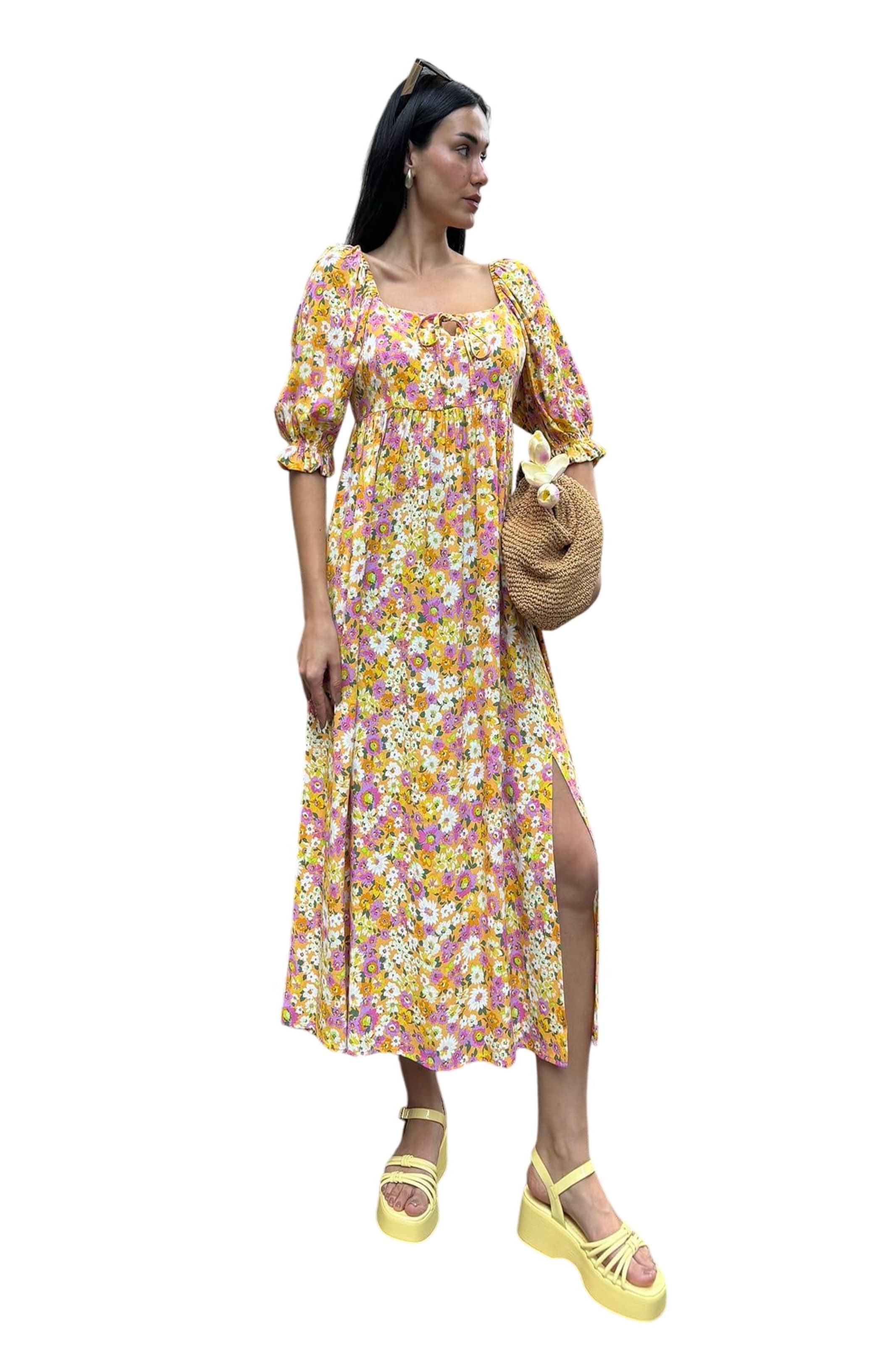 For You Moda Dress in Yellow