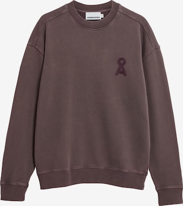 ARMEDANGELSSweater majica 'ICONIC Å GMT DYE' - smeđa boja: prednji dio