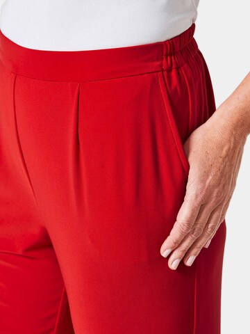 Goldner Slimfit Hose 'MARTHA' in Rot