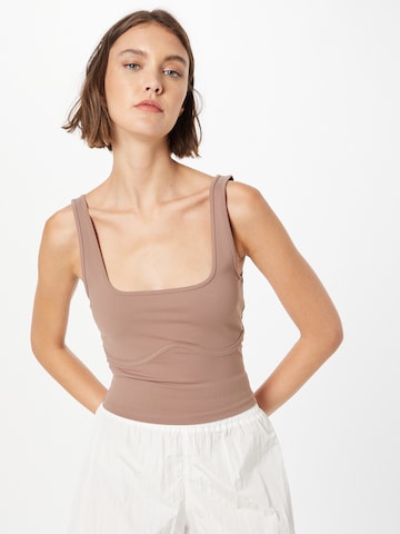 Abercrombie & Fitch Top in Bruin: voorkant