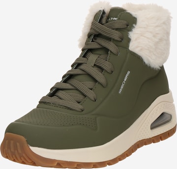 Stivaletto stringato 'Street Los Angeles' di SKECHERS in verde: frontale