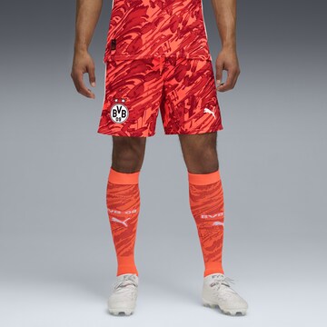 Regular Pantalon de sport 'Borussia Dortmund 25/26' PUMA en rouge : devant