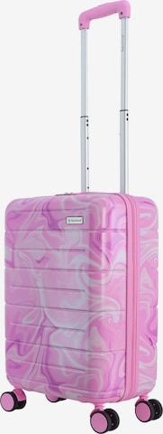 Saxoline Suitcase 'Splash' in Pink