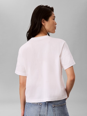 Calvin Klein Jeans Regularen Majica | bela barva