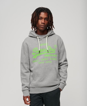 Superdry Sweatshirt 'Vintage' in Grey: front