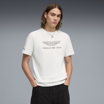 PUMA Shirt 'AMF1 Essential' in White: front
