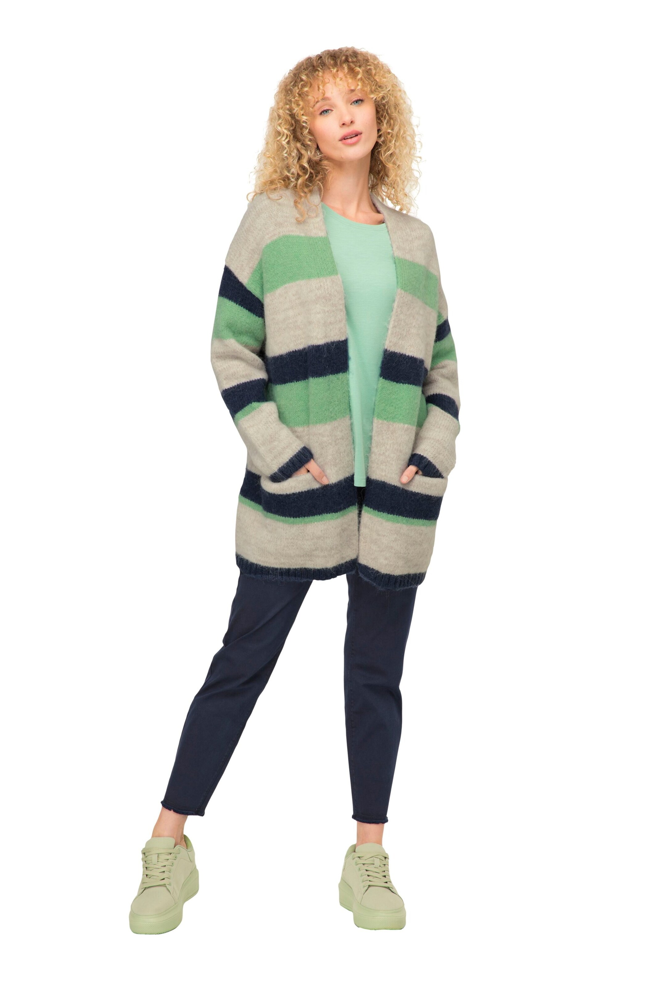 LAURASØN Strickjacke in Grün