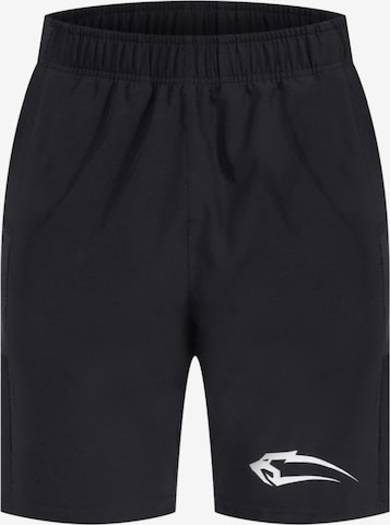 Regular Pantalon de sport Smilodox en noir : devant