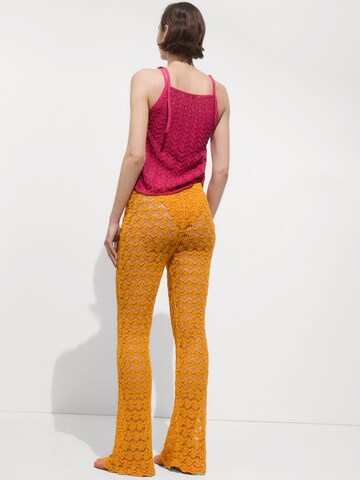 MANGO Knitted top 'CANARIO' in Pink