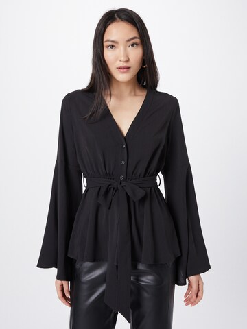 In The Style Blouse 'JAC JOSSA' in Black: front