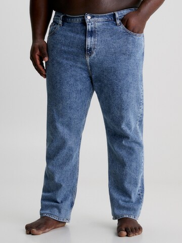 Calvin Klein Jeans Plus Tapered Jeans in Blue: front