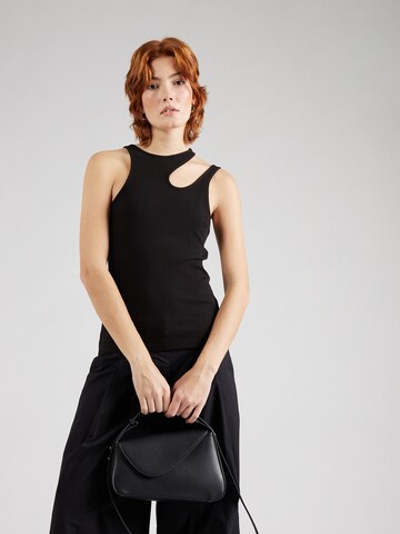 SELECTED Top 'AGNA' in Zwart: voorkant