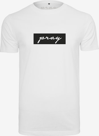 MT Men Shirt 'Pray' in White: front