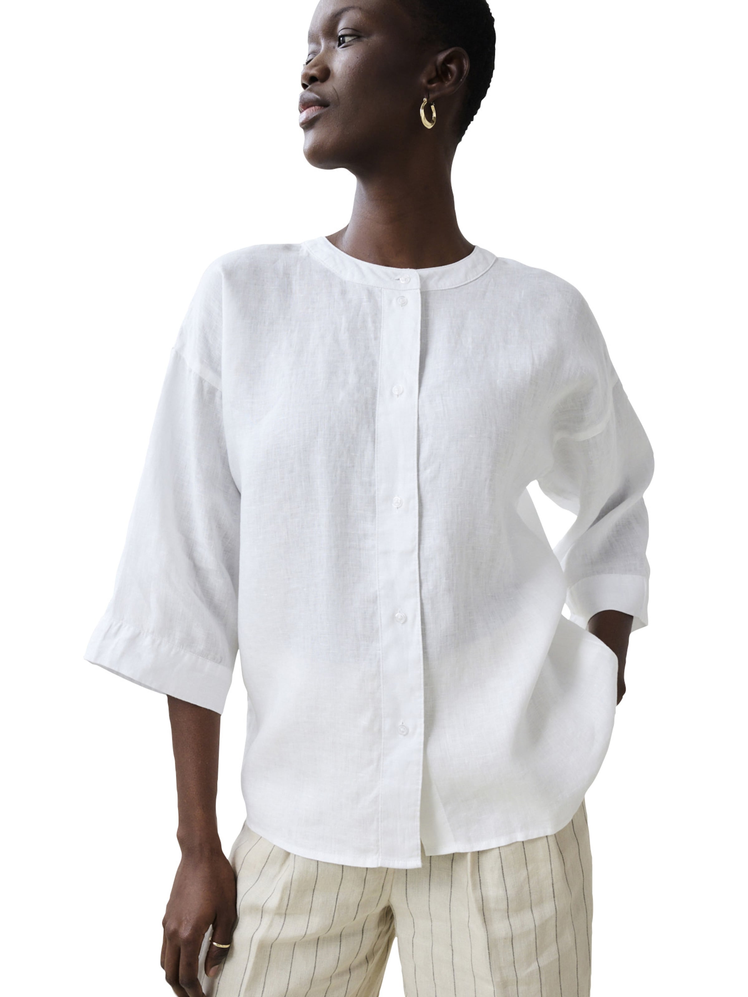 bonprix Bluse in Weiß: Vorderseite