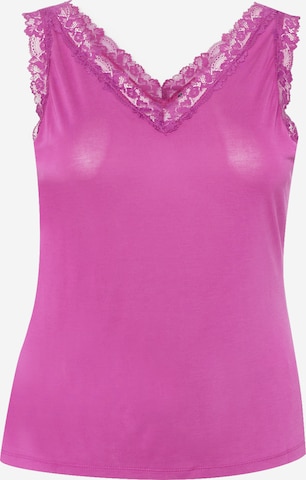 Top 'EVABIA' di Vero Moda Curve in rosa: frontale