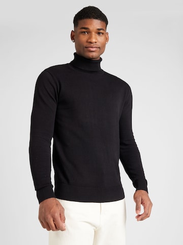 BRAVE SOUL Sweater in Black: front