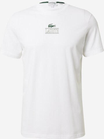 LACOSTE - Camiseta en blanco: frente