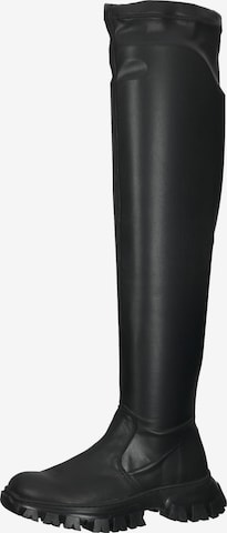 STEVE MADDEN Over the Knee Boots in Black: front