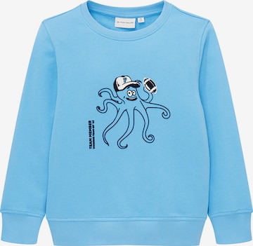 TOM TAILOR Sweatshirt in Blauw: voorkant