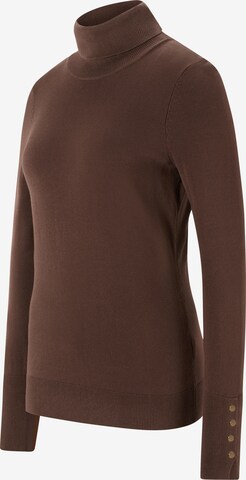 Pull-over heine en marron : devant