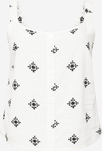 ONLY Carmakoma Top in White: front