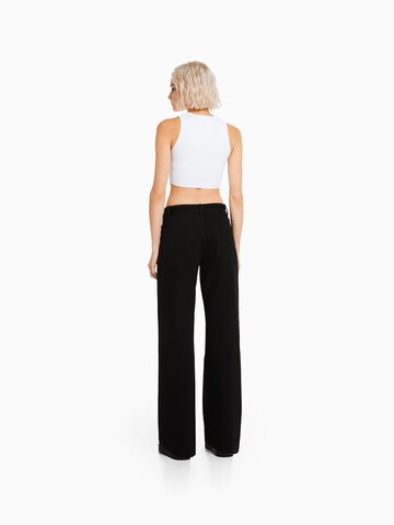 Wide Leg Jean Bershka en noir