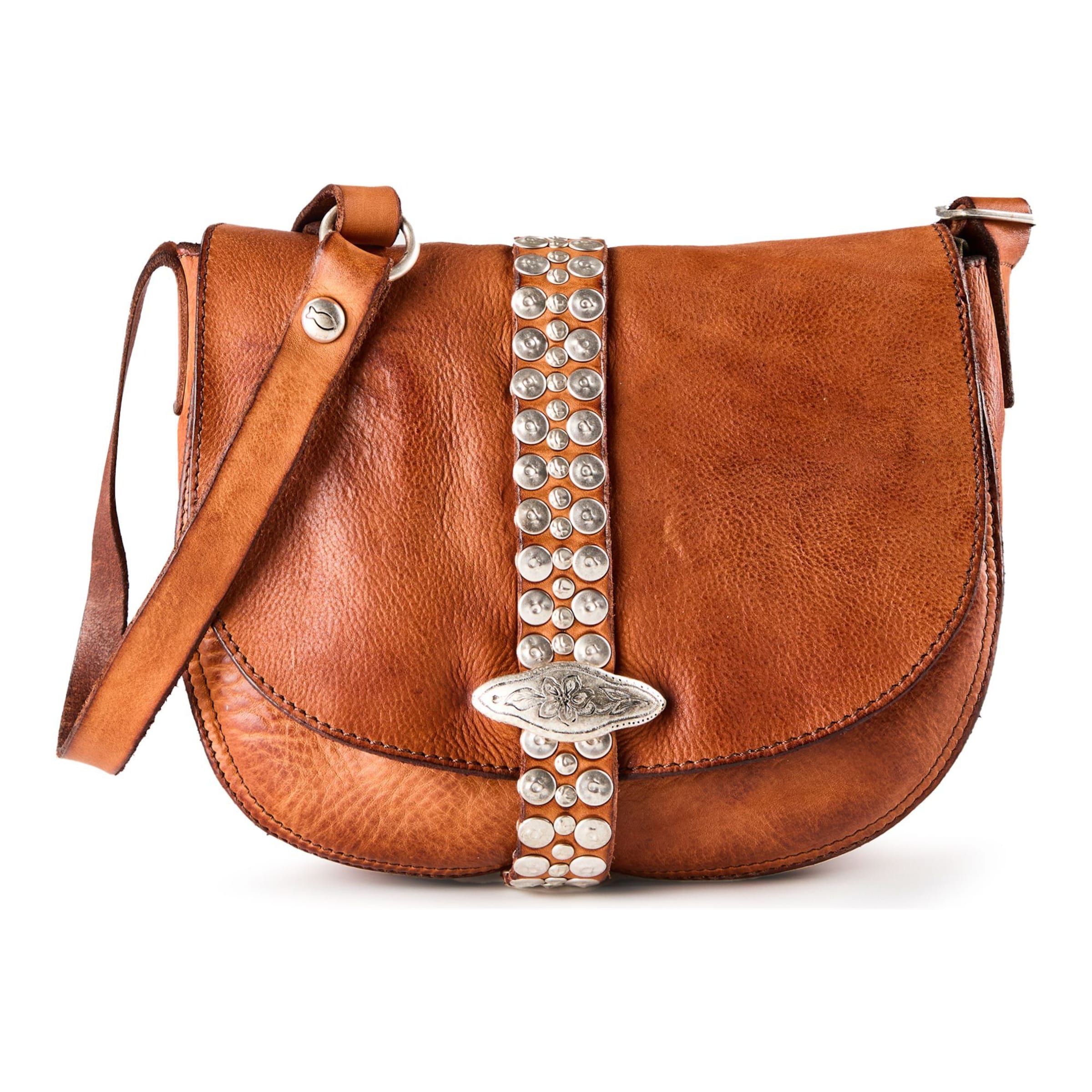 Sac à bandoulière 'Linda' Campomaggi en marron : devant