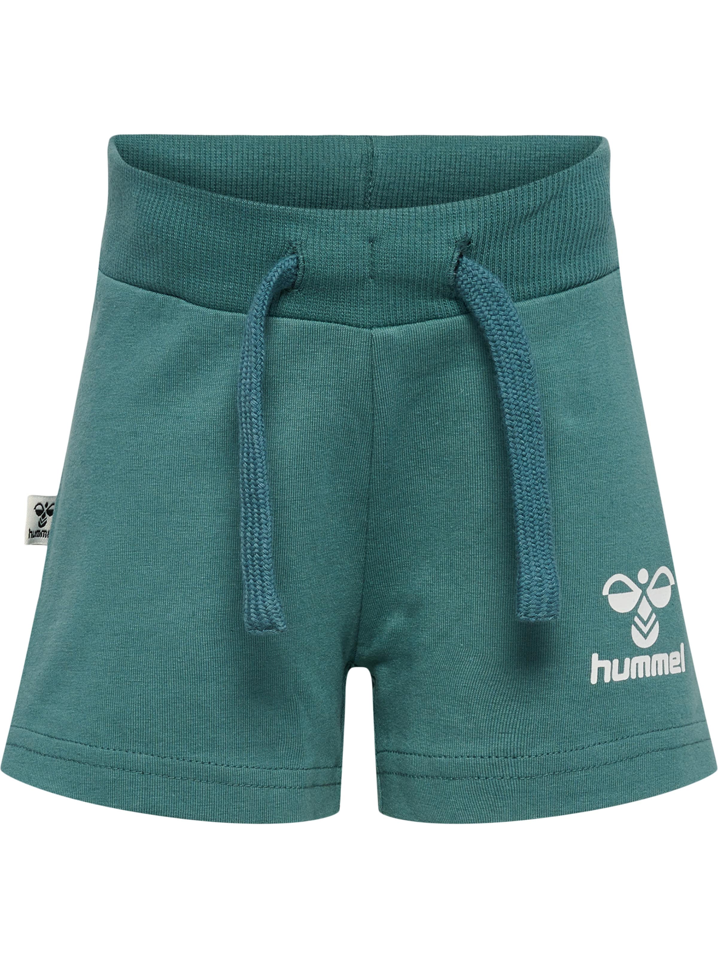 Hummel Regular Broek in Groen: voorkant