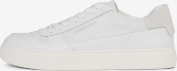 Baskets basses Calvin Klein en blanc : devant