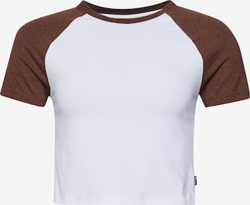 T-shirt Superdry en blanc : devant