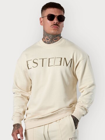 ESTEEM Collegepaita värissä beige: etupuoli