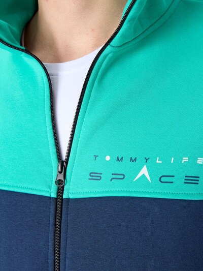 Tommy Life Tracksuit in L in Navy / Mint / White, Item view