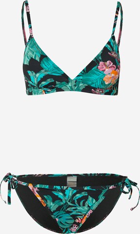 ONLY T-shirt Bikini 'NITAN' in Zwart: voorkant