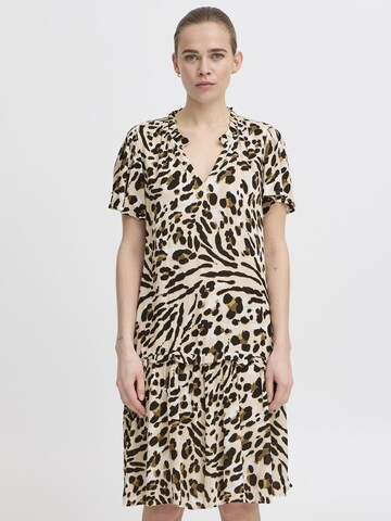 ICHI Dress in Mixed colours: front