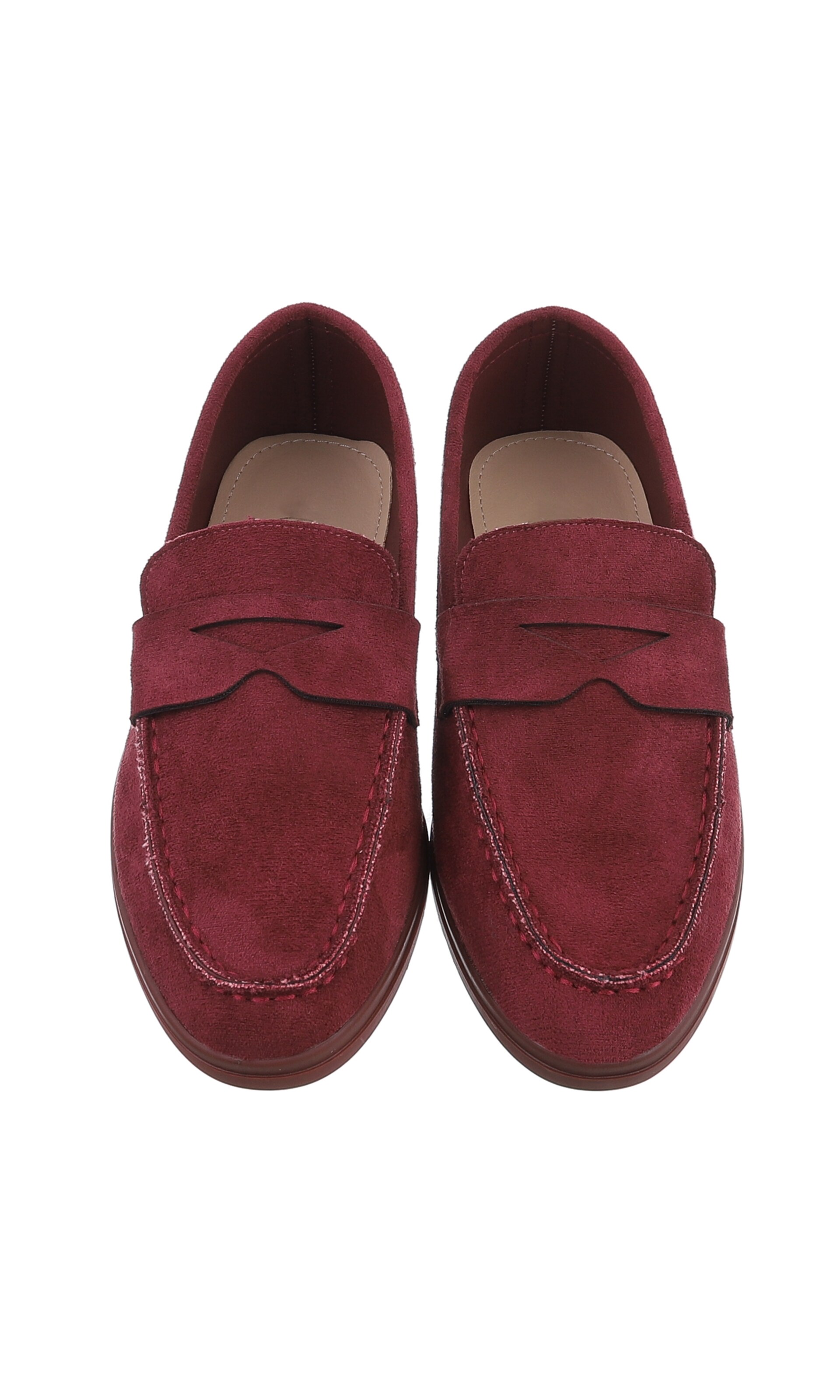 Ital-Design Classic Flats in Red